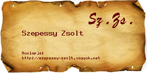 Szepessy Zsolt névjegykártya