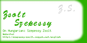 zsolt szepessy business card